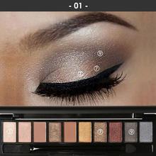 FOCALLURE 10 colors pigmented eyeshadow palette easy to wear