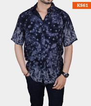 Men’s Fashion Floral Printed Summer Half Shirt