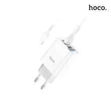 HOCO Easy Charge 3-Port Digital Display Charger Set Lightning C93A