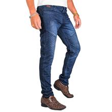 Virjeans Stretchy Ripped Design Biker Denim / Jeans Pant (VJC 711) Washed Blue