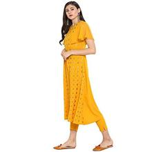 Janasya Women's crepe a-line Salwar Suit Set