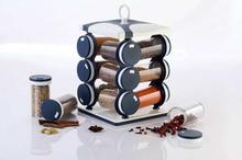 12 Pcs Rotating Spice Rack Set  (Plastic)