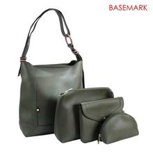 BASEMARK 2 In 1 Solid Handbag For Women - 665-1