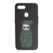 Black Beard Man Printed Mobile Back Cover For Oppo F9 Pro