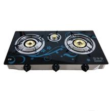 3 Burner Glass Top Gas Cooktop