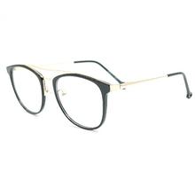 Bishrom Black/Gold Acetate Eyeglasses G039
