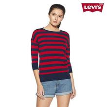 Levi's Maroon/Blue Styled T-Shirt For Women - 59401-0001