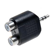 3.5mm Male to 2 Female RCA Splitter