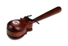 LP Wood Brown Single Set Professional Castanet With Handle - LP430