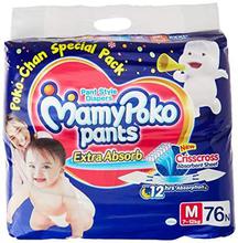 MamyPoko Pants Diaper Medium, 76count
