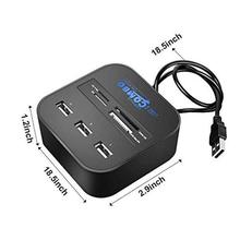 Cartup High Speed USB Hub for Pc/Laptop and Card Reader