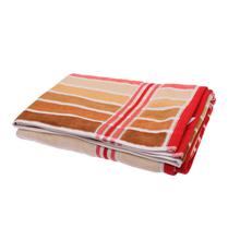 Sun Shine 70 x 145 cm Bath Towel (Brown with Pink Stripes)