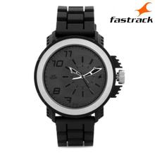 38015PP01 Grey Dial Analog Watch For Men- Black