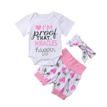 Pudcoco Summer Baby Boy Girl Happy First Father' s Day Clothes Sets