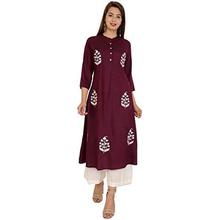 Bright Cotton Kurta Palazzo Set for Women Rayon A-Line