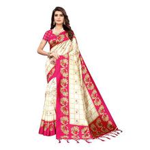 PISARA Women's Banarasi Art Silk Saree With Blouse Piece