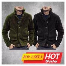 Hifashion-Buy 1 Get 1 Free Cotton Fleece Men Hoodie(Green,Black)