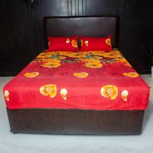 Poly Cotton Bedsheet King Size With 2 Pillow Covers