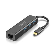 HUB-U02 USB C To Ethernet Hub, LAN Network Type C To Gigabit Ethernet Adapter