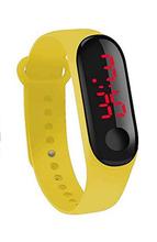 New LED Wristband Children Sports Watch ( Yellow )