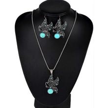 Pierced Butterfly Turquoise Earrings Turquoise Necklace Sets