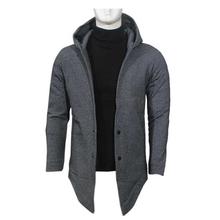 Solid Two Button Casual Coat For Men