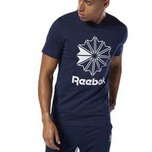 Kapadaa: Reebok Navy Blue Classics Big Logo T-Shirt For Men – DT8115