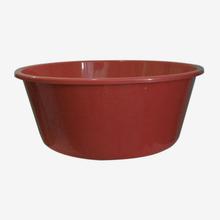 Bagmati Red 24" Round Plain Plastic Wash Basin - 2401