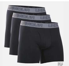 Under Armour Pack of 3 Black Charged Cotton Stretch 15cm Boxerjock For Men - 1277279-001