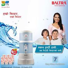 Baltra BWP-205 Hydra 16Ltrs Water Purifier - (White)