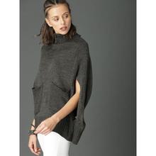 Roadster Women Charcoal Grey Solid Pullover Sweater