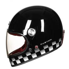 Beon Vintage Fully Covered Full Face Black Helmet B-510