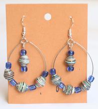 Round Hoop Drop  Earring