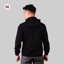 Nyptra Black Premium Windcheater Jacket For Men