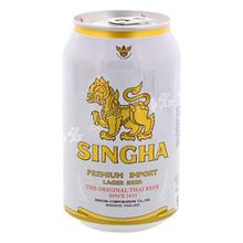 Singha Premium Import Lager Beer can (330ml)