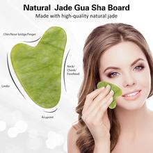 3D Manual Roller Face Body Massager with and Anti Aging 100% Natural Jade Stone Roller Massager with Gua Sha Tools for Face and Body 3 in 1 combo