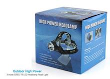 T6 High Power Head Lamp  3 Modes High-Power Headlamp Silver