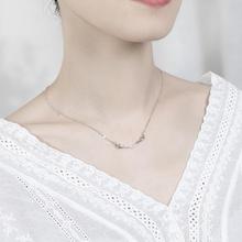 Sterling silver clavicle chain _ Wanying jewelry antler