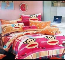 Monkey Print King Size Bedsheet With Pillow Cover
