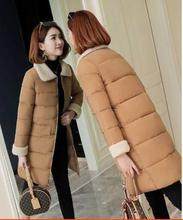 Ladies LAMB COLLAR LONG JACKET-CREAM