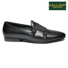 Gallant Gears Black Double Monk Strap Leather Formal Shoes For Men - (139-B1)