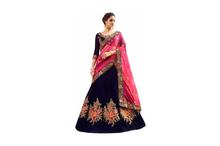 Embroidered Semi Stitched Lehenga Choli