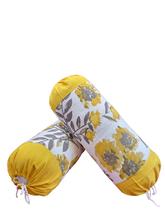 Kaapa Yellow Set Of 2 Bolster Cover Only