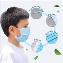 3Ply Disposable Kids Face Mask ( 50 Pcs in 1 box)