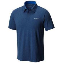 Columbia Carbon Blue Tech Trail Polo  T-Shirt For Men- 1768701