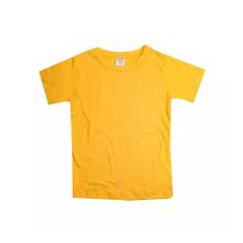 Plain Half Sleeves Tshirt For Boys-Yellow