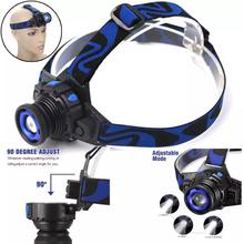 New Tactical Headlight Rechargeable XPE LED Headlamp+Charger