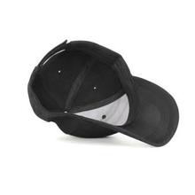 Black Plain Casual Cap For Men