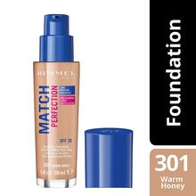 RIMMEL MATCH PERFECTION FOUNDATION-301 Warm Honey - 30ml