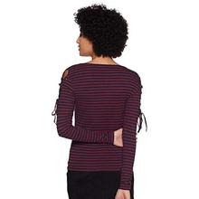 ONLY Women Striped Slim Fit T-Shirt